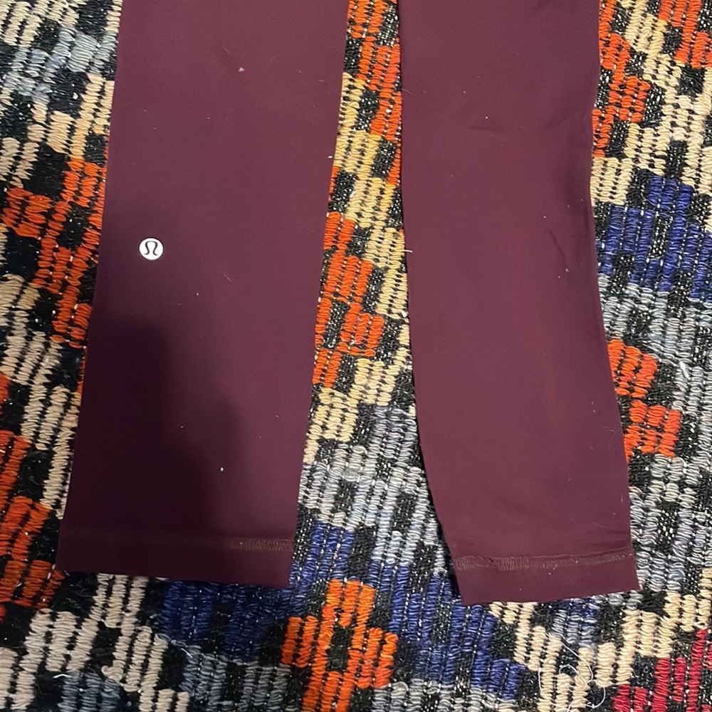 Lululemon burgundy straight leg high waist legging - Picture 3 of 3